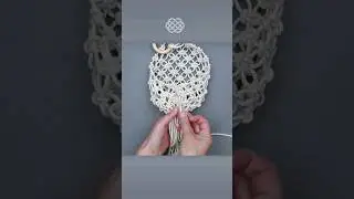 DIY Hanging Rope Basket EASY #macrame plant hanger