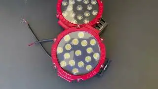 Proiector Rotund LED Rosu 51W Off Road