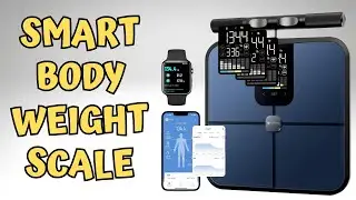Tychesy Smart Pod Scale for Full Body Composition, 8-Sensor Smart Analyzer Measures Fat, Muscle Mass