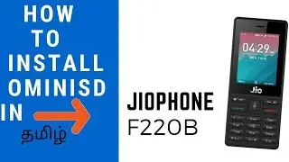 How to install OMNISD | jio phone f220b | tamil