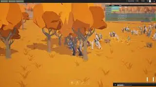 UE4 Behaviour Tree - Villager AI stress test