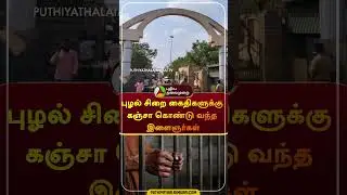 புழல் சிறை கைதிகளுக்கு கஞ்சா கொண்டு வந்த இளைஞர்கள் | #shorts  | #chennai | #jail | #centraljail