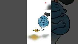 Drawing genie and magic lamp #short