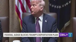 Federal judge blocks Trump's deportation plan