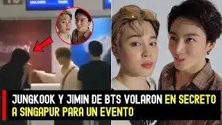 &iexcl;Misi&oacute;n secreta! Jungkook y Jimin de BTS volaron en secreto a Singapur para un evento. #BTS