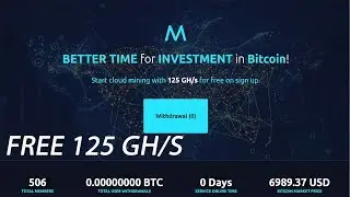 📊125 GHs Free sign up Bonus 🌏 Megaminers Review Best Bitcoin Cloud Mining 🌏