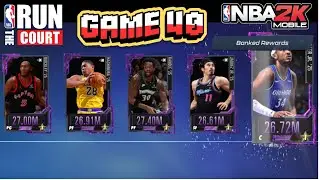 GAME 40 GAMEPLAY IN NBA 2K MOBILE RUN THE COURT- Tuff To Beat for Aracana Card Rewards