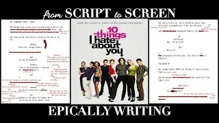 Script to Screen: 10 Things I Hate About You (1999) Kat Crashes Joey's Car