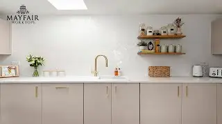 Carrara Quartz Worktops by Mayfair Worktops