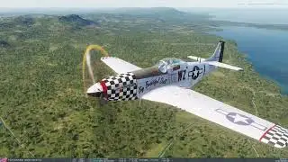 Бомбардировщики B-29 бомбят японский порт | P-51 Mustang | DCS World | Вторая мировая война