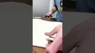 Cutting Briefcase Panel from Natural Veg Tan Leather Side