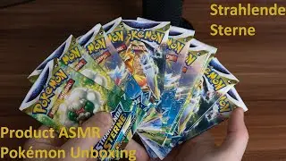 10x Booster Pok&eacute;mon Strahlende Sterne ASMR Unboxing // Product ASMR