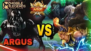 ARGUS BECOME GOD MODE FIGHT THIS META TANK! || MOBILE LEGEND || MVP BUILD META VS TANK!