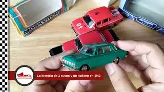 2 rusos y un italiano en escala 1/43: &iexcl;Fiat, Lada y Moskvitch, reuni&oacute;n en miniatura!