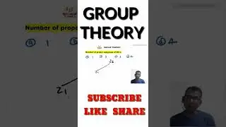 #50 Group theory | number of proper subgroup of Z6 | iit jam 2025 course