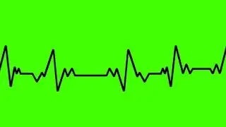 Heart pulse graph green screen video | animated ECG | heart beat animation | Copyright free video
