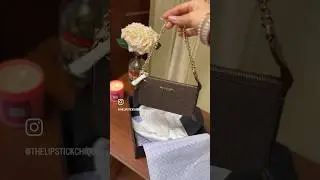 Michael Kors Jet Set Pouchette Bag Unboxing #michaelkors #unboxing #shorts #luxury #tatacliq