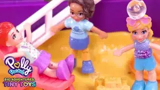 Summer Trip! 💜🌞Polly Pocket Toy Play | Polly Pocket
