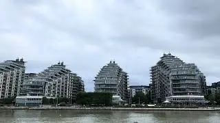 LONDON THAMES RIVER BY CLIPPER BOAT PART 3 | THREE BUILDING DESIGN LIKE A SHIP