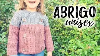 Cómo tejer ABRIGO para NIÑOS a crochet UNISEX | Tutorial paso a paso | Ahuyama Crochet