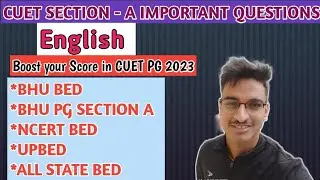 ENGLISH MOCK PAPER FOR CUET ENTRANCE EXAMS #cuet#cuetug2023#cuetpg2023 #englishvocabulary#bhubed2023