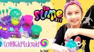 SLIME DiY Slime factory | no glue | toy review
