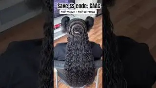 Half Cornrows Half Weave Tutorial 💎Versatile Sew In Weave | Step By Step Ft.@UlaHair