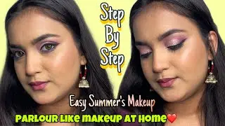 Step by Step Parlour Like Makeup❤️Makeup Tutorial Under 1000 for Beginners😘 #makeup #makeuptutorial