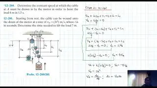 12&ndash;201 Kinematics of a Particle (Chapter 12: Hibbeler Dynamics) Benam Academy