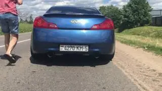 Custom выхлоп на Infiniti g37s coupe