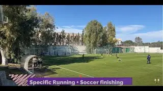 Specific running+ Soccer finishing