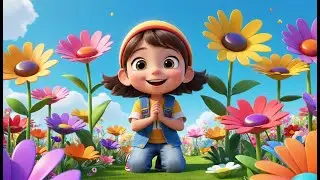 Seven Little Flowers Blooming Bright + More | Colorful Nature Rhyme for Kids