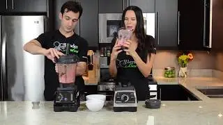 Контейнер Vitamix Blend-Off! 64 унции против 32 унций. Приготовление мороженого.