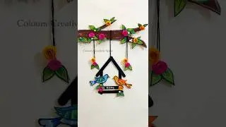 Bird House Wall Hanging / Cardboard Craft #birdhouse  #craftshorts #creativeshorts #wallhanging #diy
