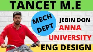 ENGINEERING DESIGN பற்றி புட்டு புட்டு வெக்கும் ANNA UNIVERSITY மாணவர் | TANCET M.E