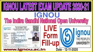 IGNOU Dec & June-july 2020-21 Exam form fill up Live || How to fill IGNOU Exam form.new Big update.