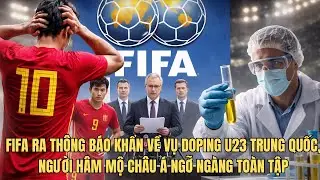 FIFA Ra Thông Báo Khẩn Về Vụ Doping U23 Trung Quốc, Người Hâm Mộ Châu Á Ngỡ Ngàng Toàn Tập