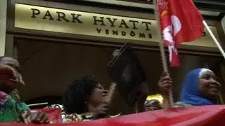Social: défilé du personnel du Park Hyatt Paris-Vendôme