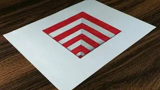 Very Easy!! How to Draw 3D Hole for Kids - 3D Trick Art on paper