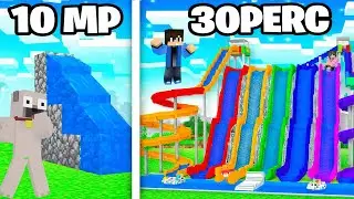 1 PERC vs 30 PERC VICI CSÚSZDA ÉPÍTŐ KIHÍVÁS A MINECRAFTBAN