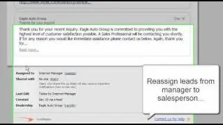 AutoRaptor CRM Features - Internet Lead Manager
