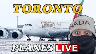 🔴 LIVE COLD SNOWY Toronto Airport! (YYZ)! Feb 12th, 2026!