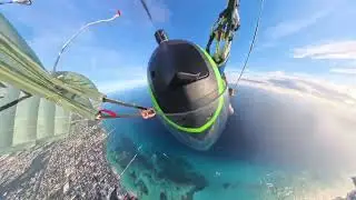 first jump of 2026 over Playacar beach in Playa Del Carmen