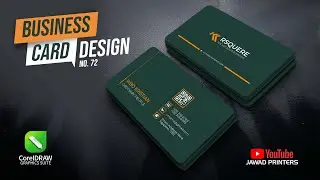 Business Card Design | Idea #. 72 | CorelDraw Tutorial @jawadprinters   ​