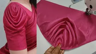✅ Soft, Graceful and Modern ❤️ Cowl-style sleeve design | Designer Cowl Sleeve Cutting & Stitching