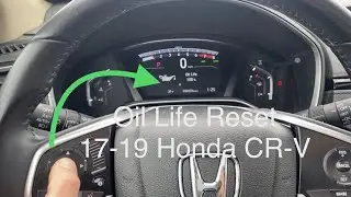Сброс срока службы масла Honda CRV 2018 17 18 19 Как это сделать