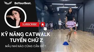 How to catwalk with the Z-shaped line for professional child model | Basic skill of modeling