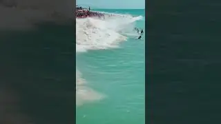 Nature Strikes Back! Massive Wave Hits Crowded Beach! 🌊