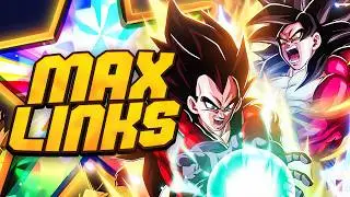 (Dokkan Battle) 100% MAX LINKS LR SSJ4 VEGETA + SSJ4 GOKU COMPLETE SHOWCASE!