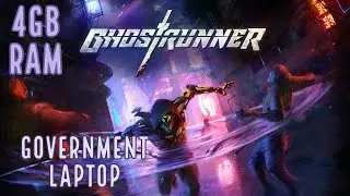 Ghostrunner Government laptop gameplay | 4GB Ram | amd r4 graphics | 512mb vram | lenovo e41-15